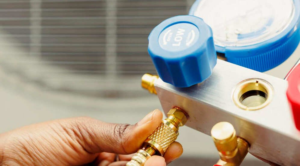 recarga do gás da geladeira